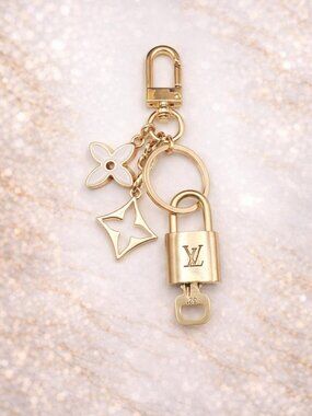 Authentic LV Gold Padlock 🔒 Unbranded Keychain Charm for Louis Vuitton Bags